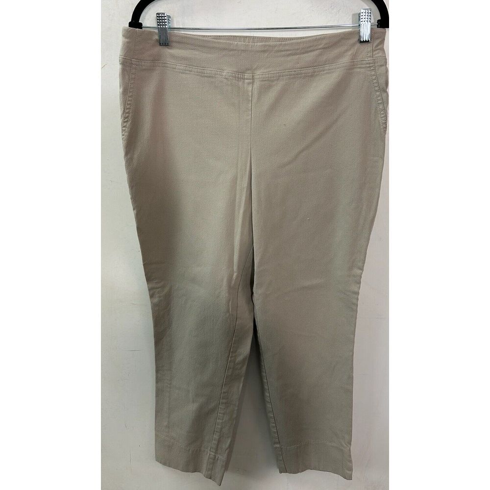 Dalia Womens Size 14W Pull‎ On Pants Ponte Legging Trousers Stretch Faux Pockets
